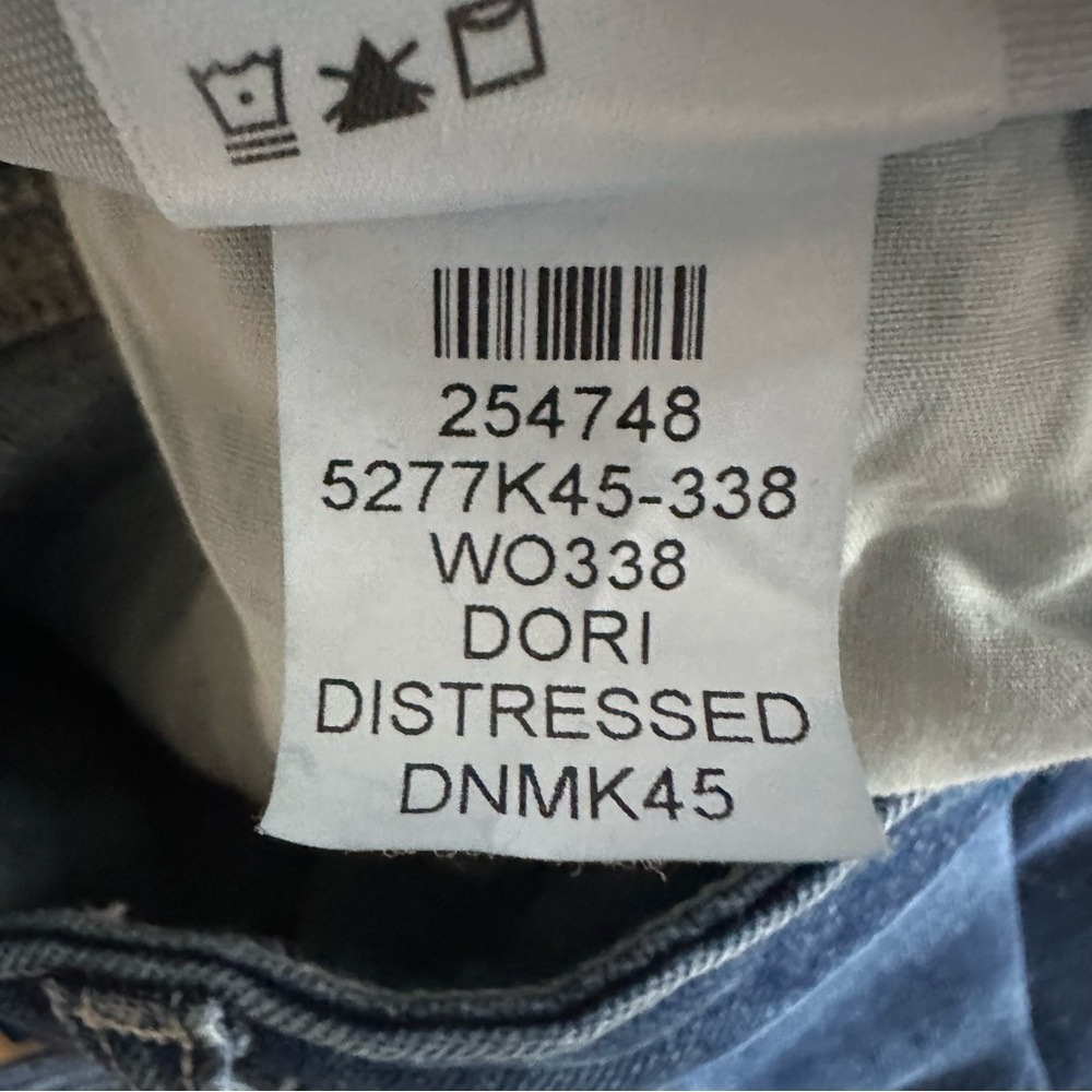 PAIGE Hoxton Slim Jeans Dori Distressed Dark Wash Women's Size 26 - Picture 6 of 8